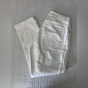 Everlane Women's White - The Curvy Cheeky Jean - Cropped - 28